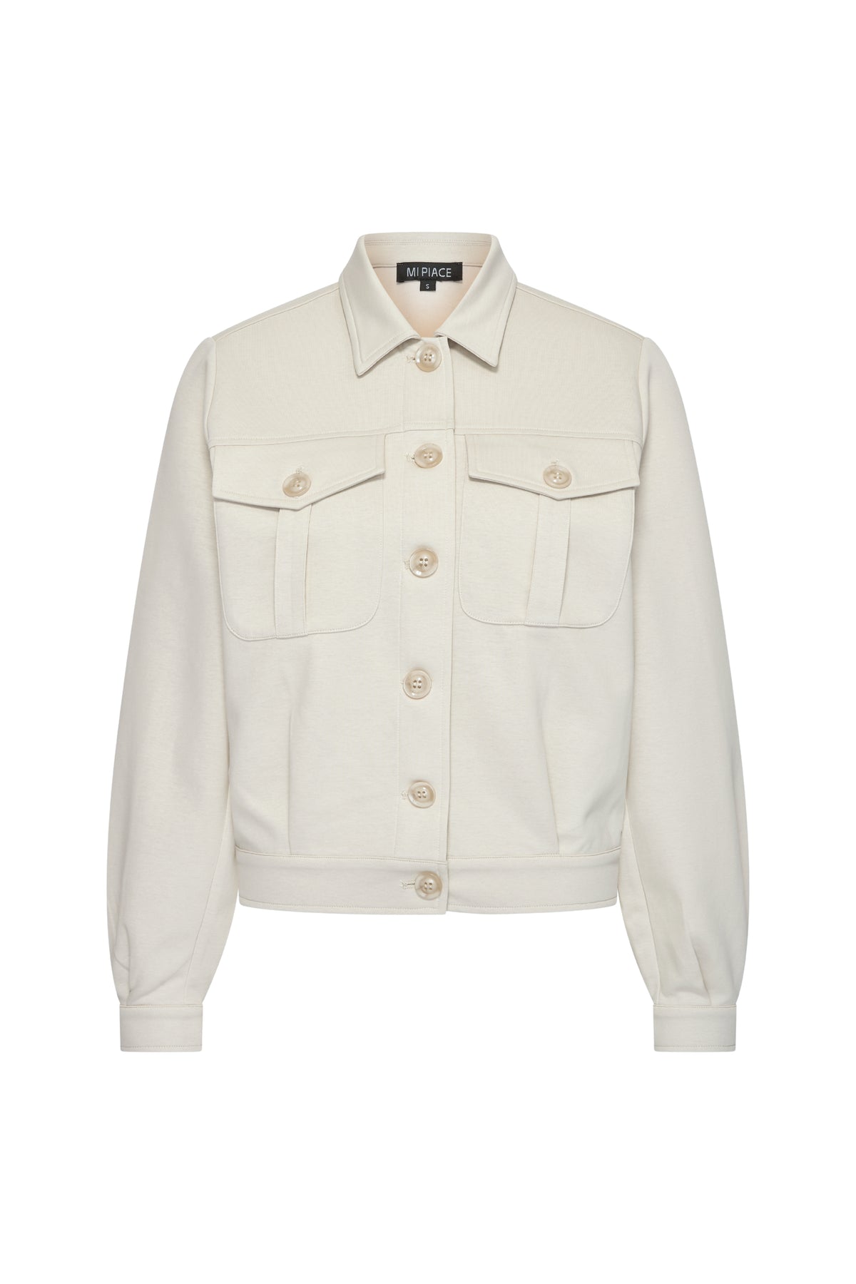 Donkere sportjas en sweatshirt van Mi Piace, casual jacket met capuchon en ritssluiting, geschikt voor sport en vrijetijd