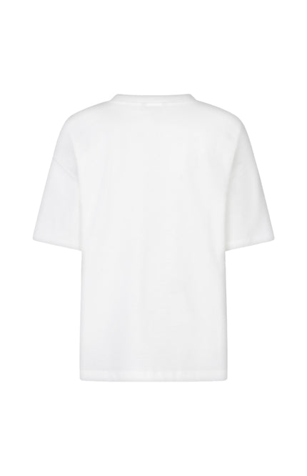 EsQualo T-shirt Star Offwhite Lemon HS26.05205 Stretchshop.nl