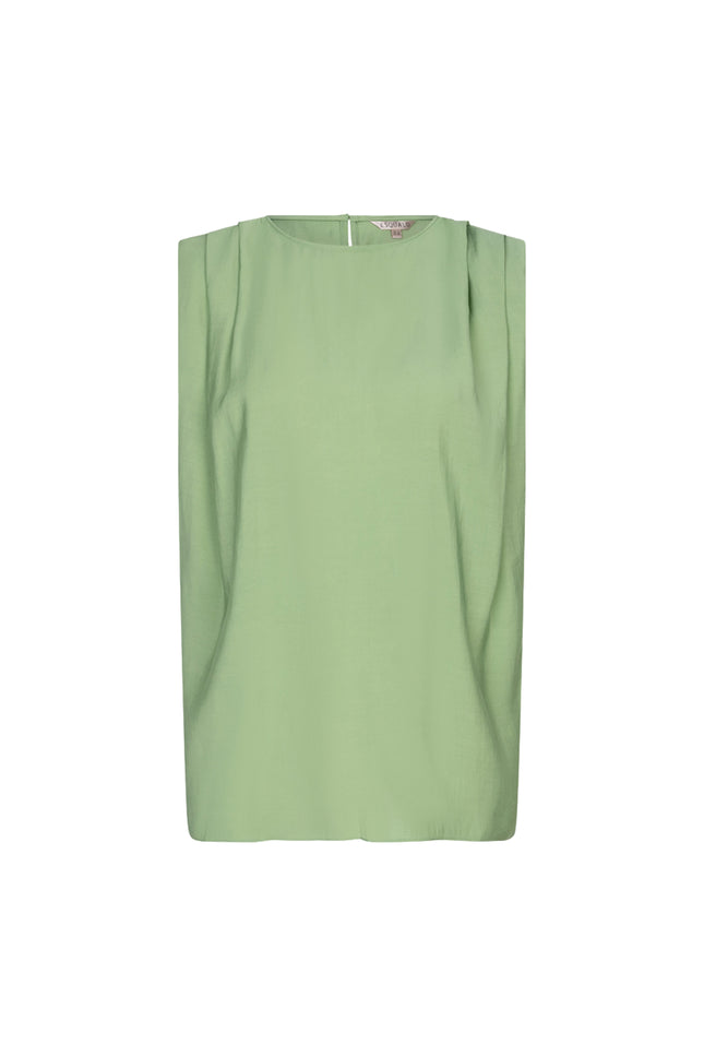 EsQualo Top Crinkle Modal Jungle Green HS26.05212 Stretchshop.nl