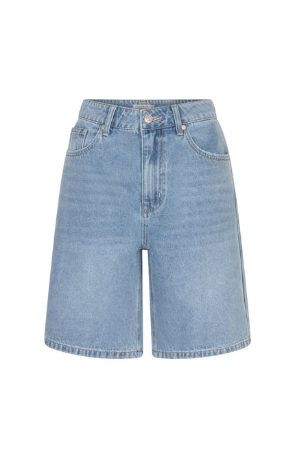 EsQualo Short Bermuda Denim Jeans Blue HS26.12209 Stretchshop.nl