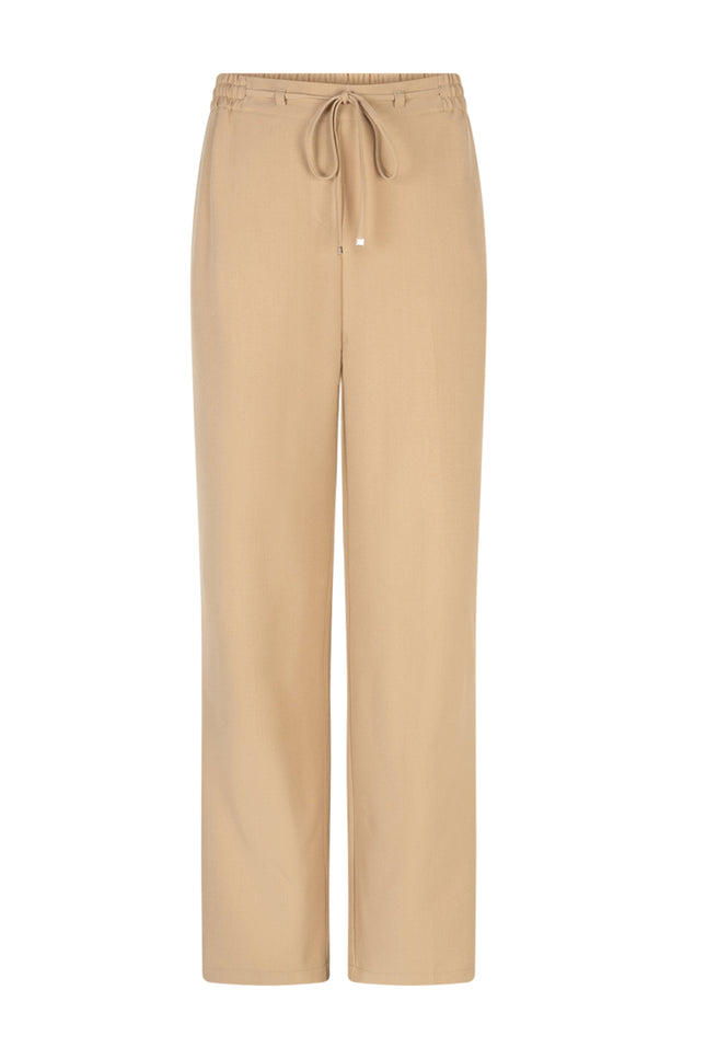 Red Button Broek Claudette Palazzo Dark Sand SRB4762 L33 Stretchshop.nl