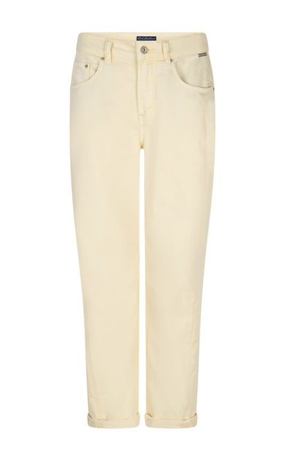 Red Button Broek Caitlina Sidepatch Colour Butter Yellow SRB4958 Stretchshop.nl