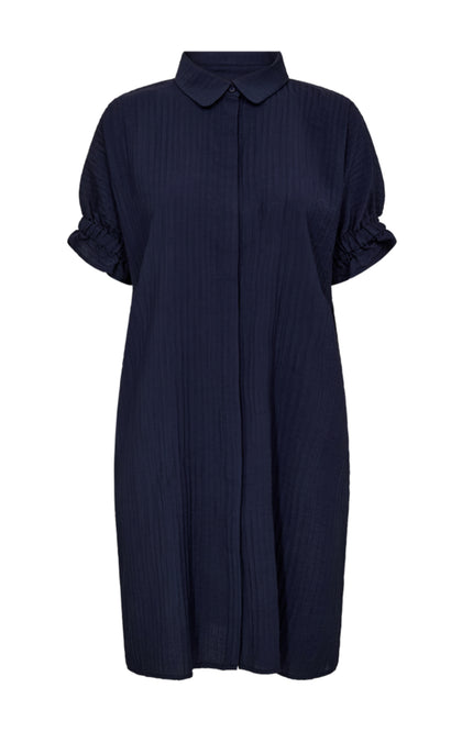 Freequent Jurk Fqfinni Navy Blazer 208137 Stretchshop.nl