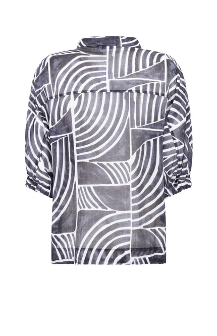 Zoso Blouse Coline Navy 262 Stretchshop.nl