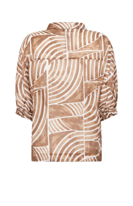 Zoso Blouse Coline Summer Camel 262 Stretchshop.nl