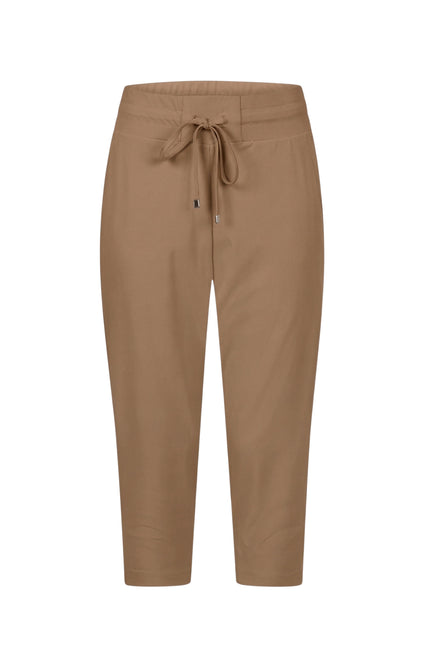 Zoso Travel Broek Capri Linda Summer Camel 262 Stretchshop.nl