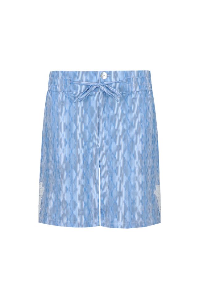 G-maxx Short Inger Ice Blue Offwhite Stretchshop.nl
