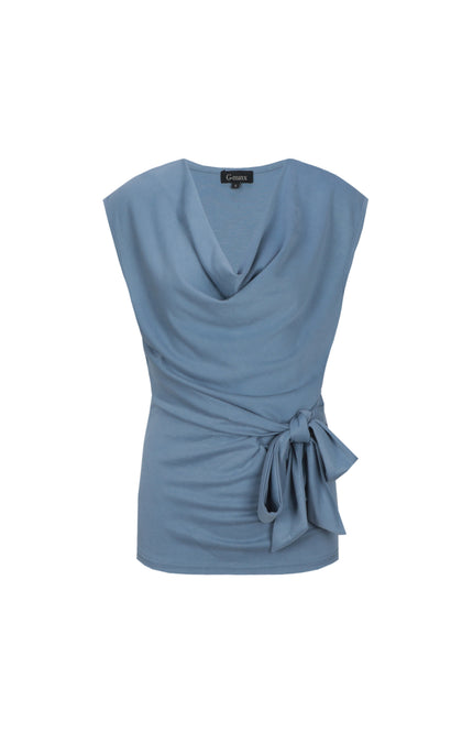 G-maxx Top Cilja Light Jeans Blue Stretchshop.nl