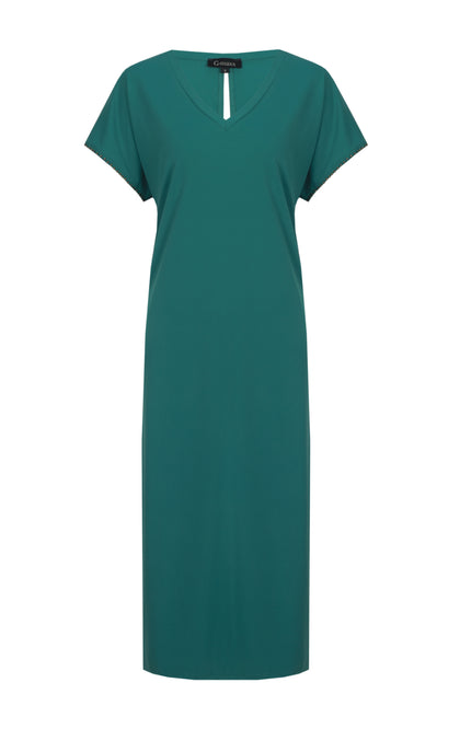 G-maxx Jurk Daga Vintage Green Stretchshop.nl