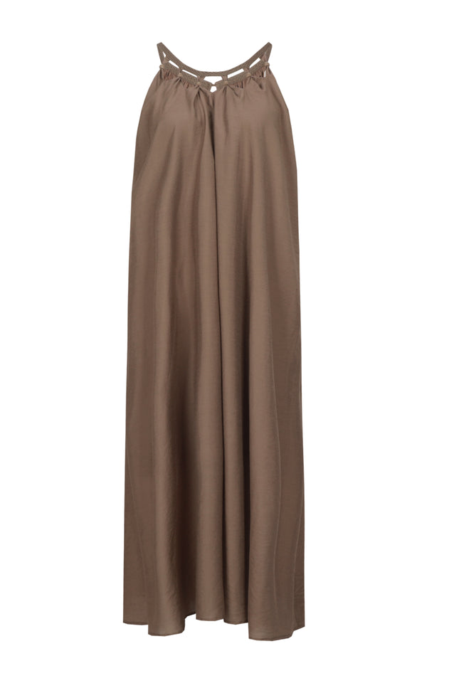 G-maxx Jurk Ilona Walnut Stretchshop.nl