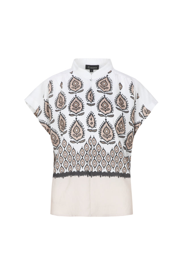 G-maxx Top Dagny Top Sand Sahara Stretchshop.nl