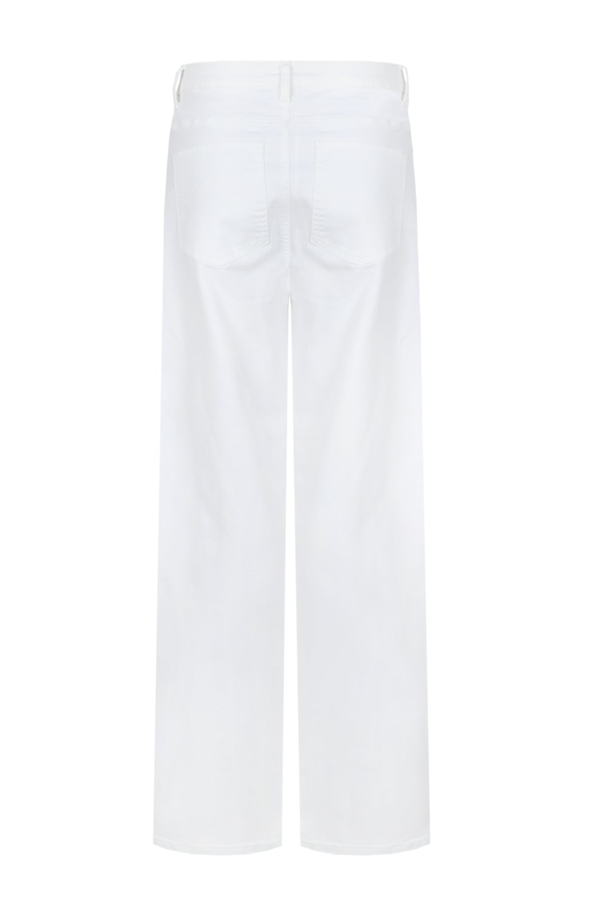 Ecru jeans van G-maxx met een strakke pasvorm en casual stijl, gedragen door een model.