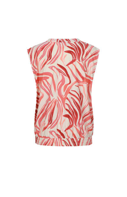 G-maxx Top Karla Sand Cranberry Stretchshop.nl
