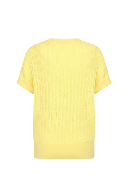 Mi Piace Travel Top Ajour Lemon Yellow 202848 Stretchshop.nl