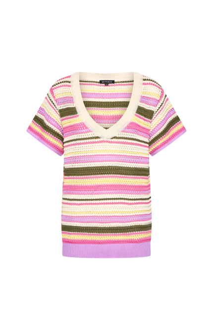 Mi Piace Travel Top Multi Stripe Multicolour 202856 Stretchshop.nl
