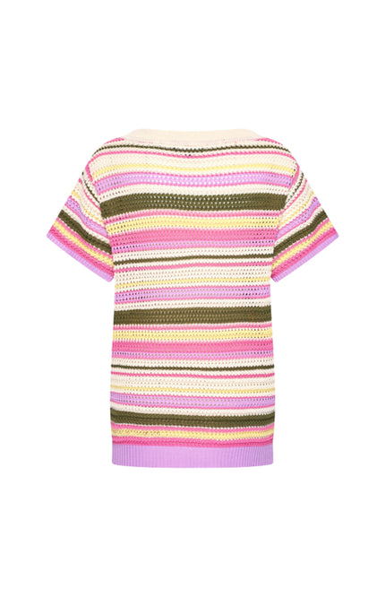 Mi Piace Travel Top Multi Stripe Multicolour 202856 Stretchshop.nl