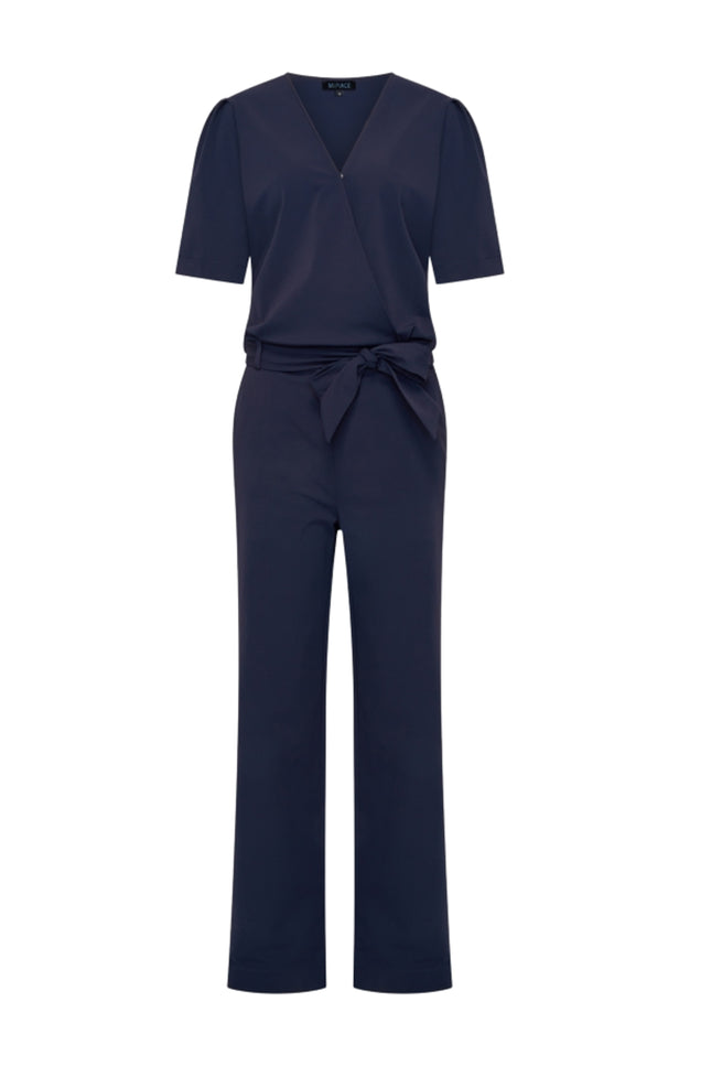 Mi Piace Travel Jumpsuit Wrap Navy 202839 Stretchshop.nl