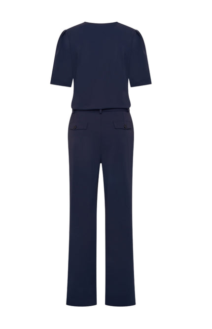 Mi Piace Travel Jumpsuit Wrap Navy 202839 Stretchshop.nl