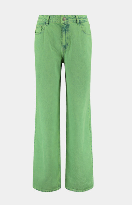 Harper & Yve Jeans Yve Vibrant Green HS6D106 Stretchshop.nl