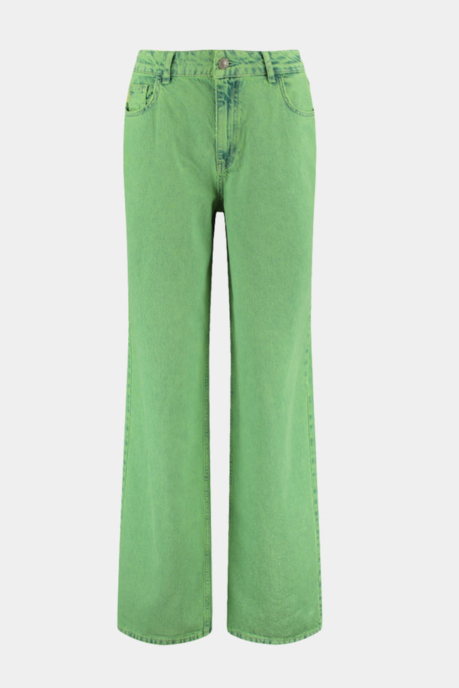 Harper & Yve Jeans Yve Vibrant Green HS6D106 Stretchshop.nl