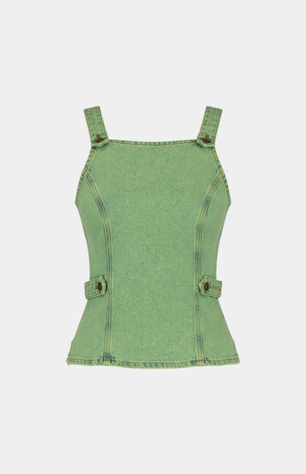 Harper & Yve Top Zey Vibrant Green HS6D400 Stretchshop.nl