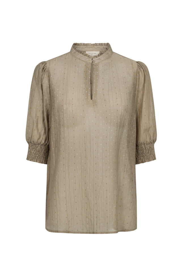 Freequent Blouse Fqlory Silver Mink Silver 208002 Stretchshop.nl