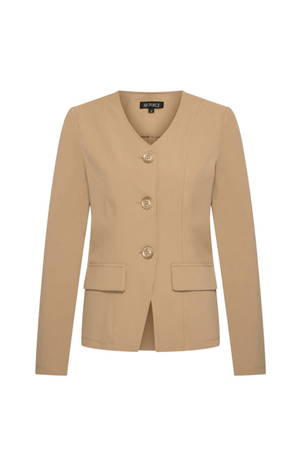 Mi Piace Travel Blazer Latte 202824 Stretchshop.nl