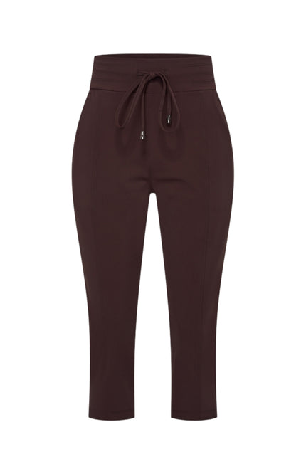 Mi Piace Travel Broek Capri Espresso 202820 Stretchshop.nl