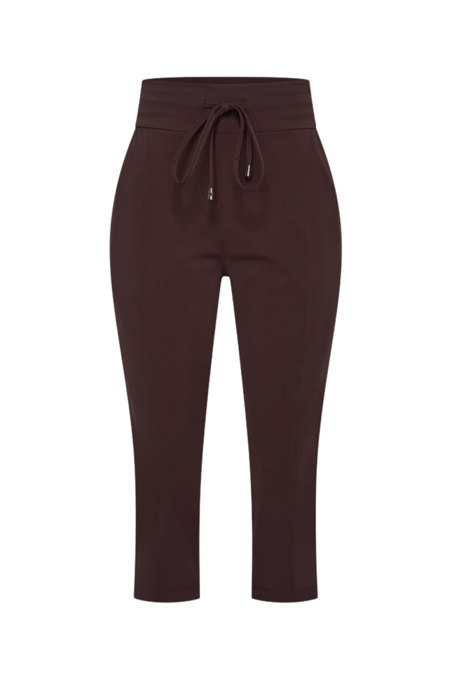 Mi Piace Travel Broek Capri Espresso 202820 Stretchshop.nl