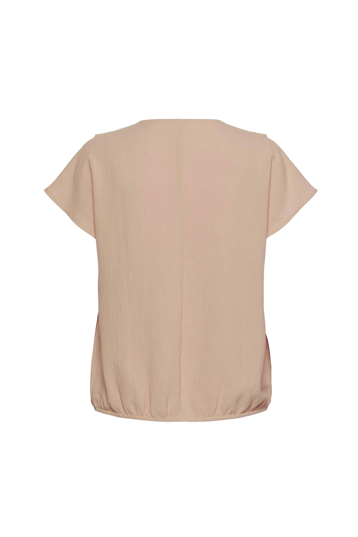 Zwart top van &Co woman, Macy Sand TO362, met dunne straps en casual stijl, gedragen door een model.