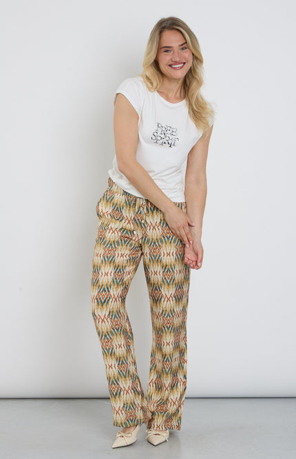 Elvira Casuals Broek Loiza Tropical Treasure Stretchshop.nl
