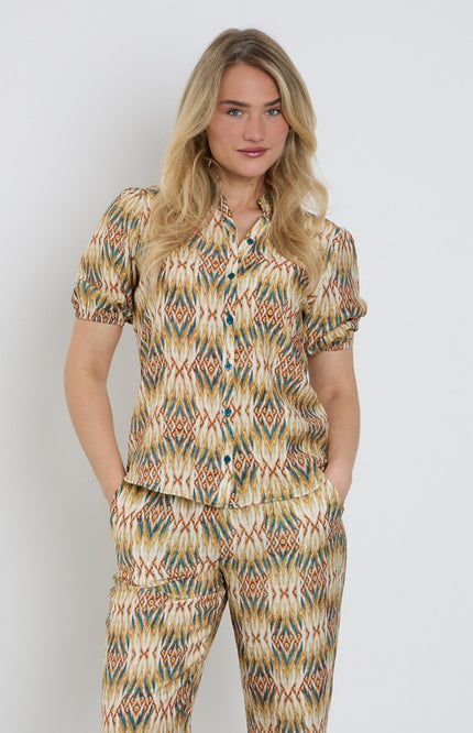 Elvira Casuals Blouse Loiza Tropical Treasure Stretchshop.nl