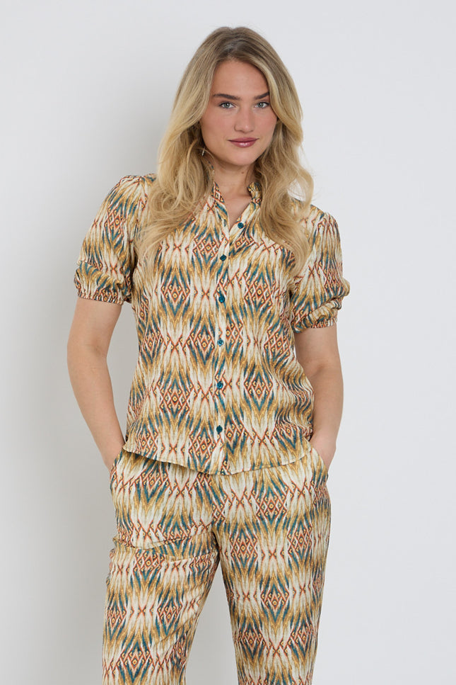 Elvira Casuals Blouse Loiza Tropical Treasure Stretchshop.nl