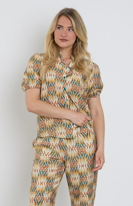 Elvira Casuals Blouse Loiza Tropical Treasure Stretchshop.nl