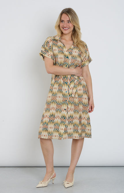 Elvira Casuals Jurk Loiza Tropical Treasure Stretchshop.nl