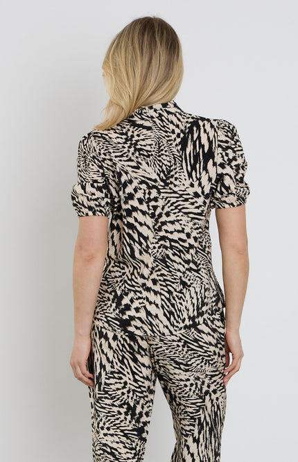 Elvira Casuals Blouse Anna Light Feathers Stretchshop.nl