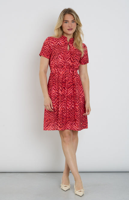 Elvira Casuals Jurk Luka Pink Summer Stretchshop.nl