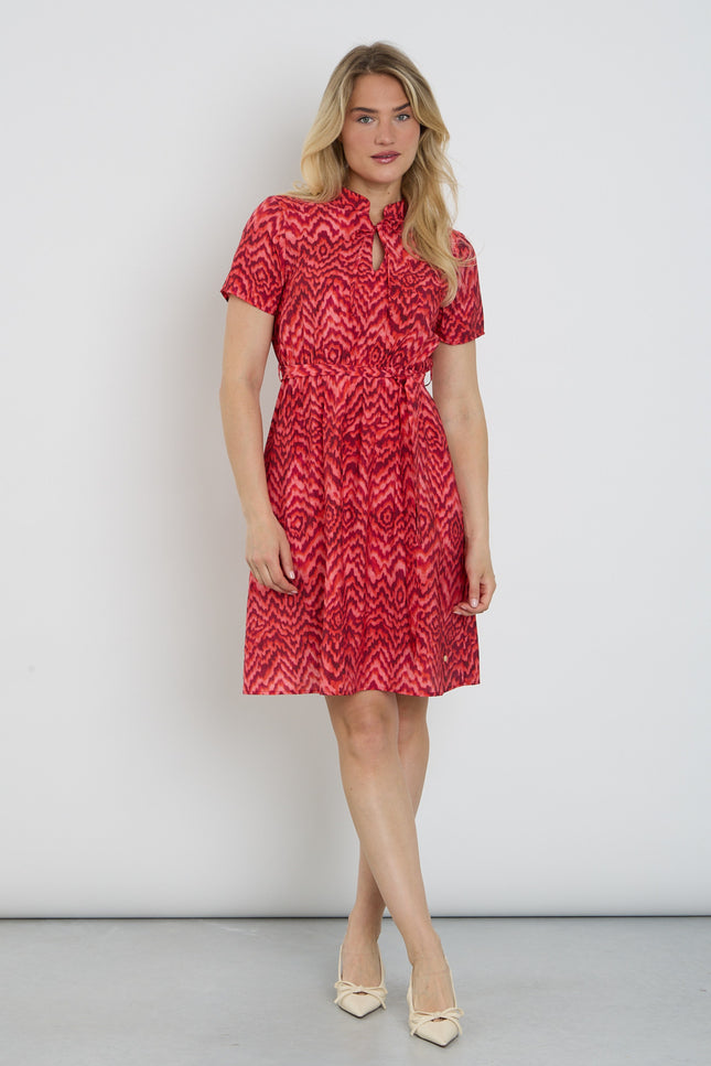 Elvira Casuals Jurk Luka Pink Summer Stretchshop.nl