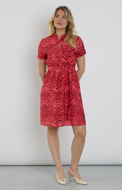 Elvira Casuals Jurk Luka Pink Summer Stretchshop.nl