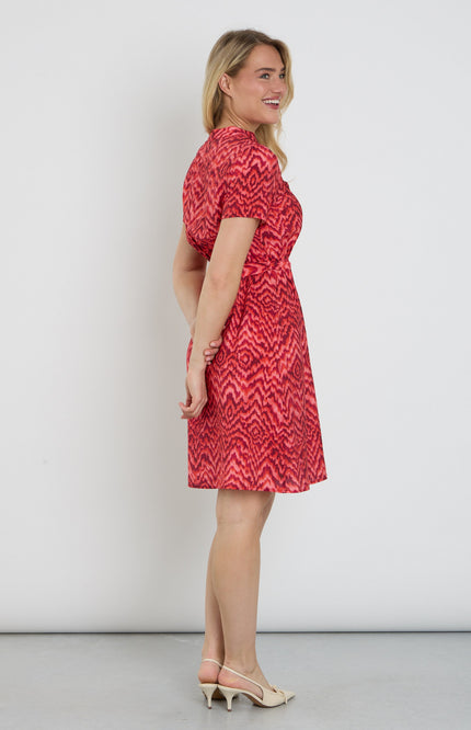 Elvira Casuals Jurk Luka Pink Summer Stretchshop.nl