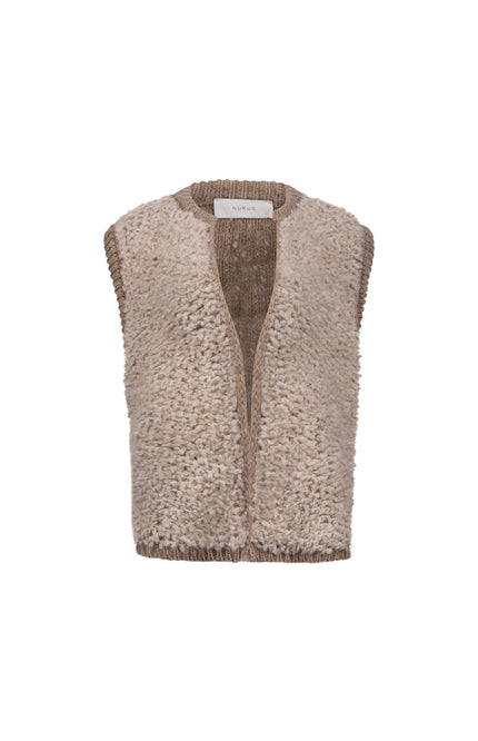Gilet Lana Sand Taupe NKF08031