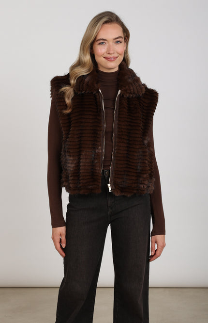 Gilet Harriet Chocolate NKF08039