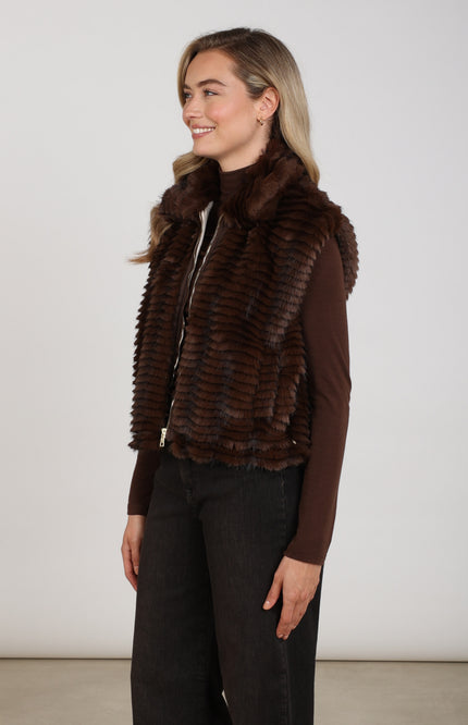 Gilet Harriet Chocolate NKF08039