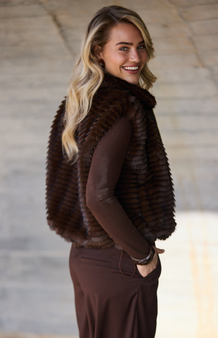 Gilet Harriet Chocolate NKF08039
