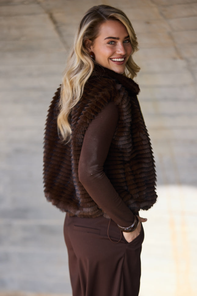 Gilet Harriet Chocolate NKF08039