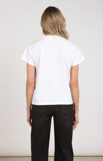 T-shirt Senna Offwhite Chocolate NKF04020