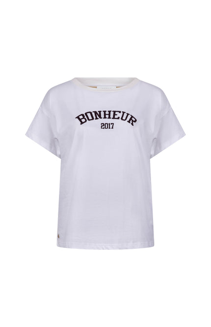 T-shirt Senna Offwhite Chocolate NKF04020