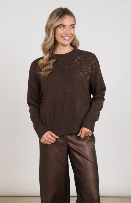 Trui Meike Chocolate NKF03101