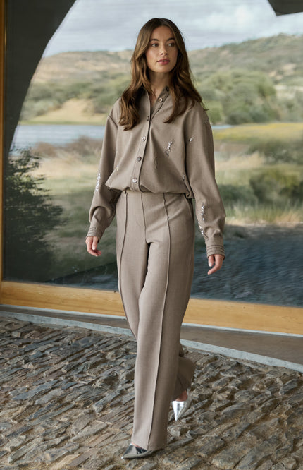 Broek Jill Taupe NKF09077