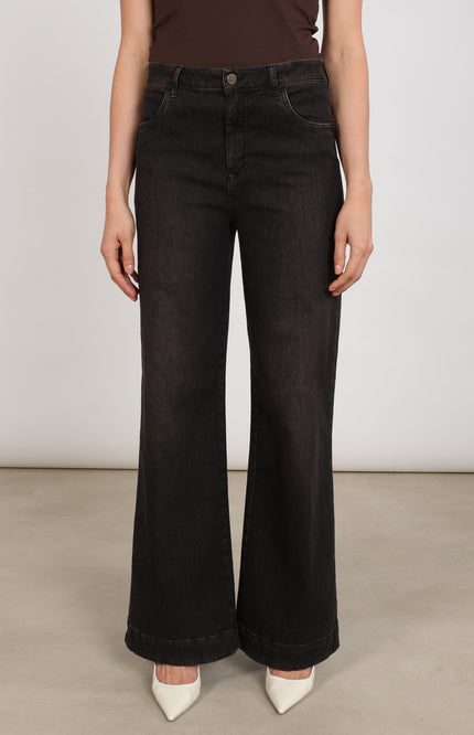 Broek Abby Denim Chocolate NKF09092